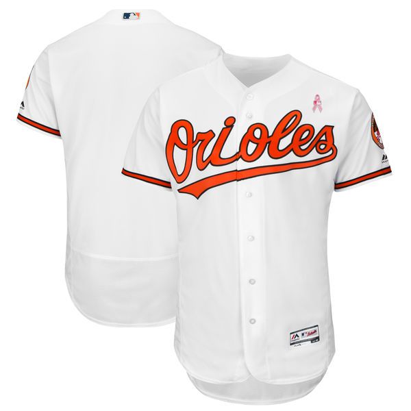 Men Baltimore Orioles Blank White Mothers Edition MLB Jerseys->baltimore orioles->MLB Jersey